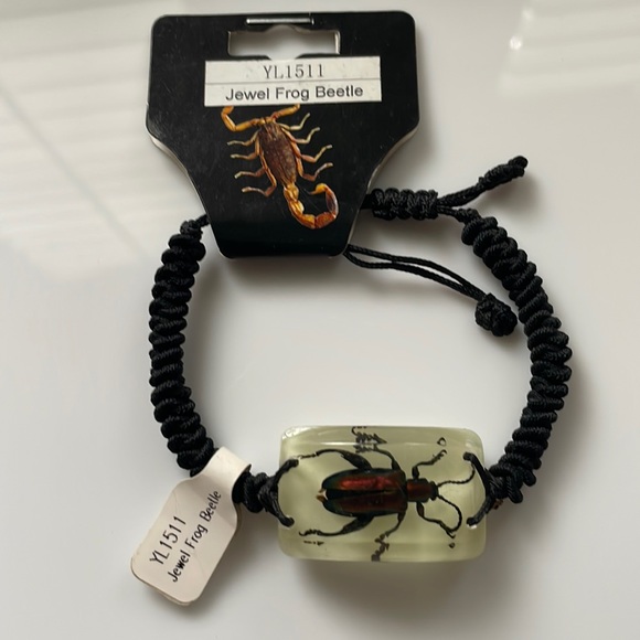 Other - Jewel Frog Beetle Adjustable Bracelet Glow in Dark